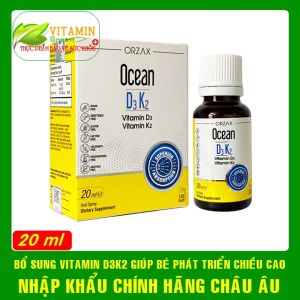 Ocean D3 K2 Bổ sung vitamin D3K2 dạng xịt và nhỏ giọt cho bé | Nhập khẩu chính hãng từ Châu Âu