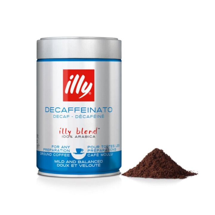 illy Coffee Decaf Classico Ground Italian Espresso Coffee Bean