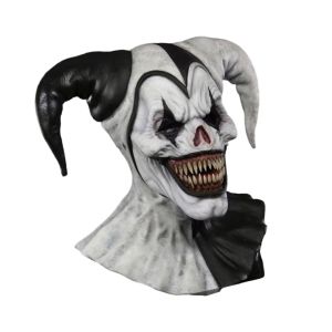 ✪ Friendly Latex Full Head Clown Mask Adult Size Ventilated Design for Costume Balls and Haunted Houses