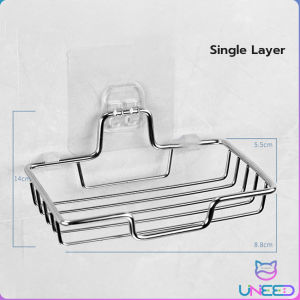 Need. Soap Holder Stainless Steel Double Layer Soap Box Toilet Rack Wall-mounted Bathroom Holder