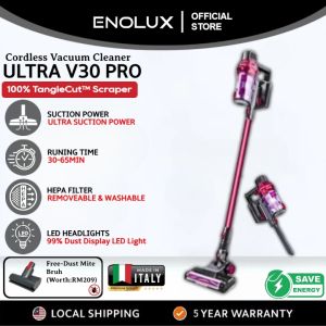 2025 HITACHI Cordless Vacuum Cleaner V30 PRO with dust mite 5 Years Warranty Vacuum Cordless For Home/Office Use Portable Vacuum Cleaner (MY 3Pin Plug)吸尘机