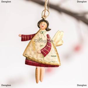 [COD] Donglon 1ชิ้นอะคริลิครูปเทวดาวินเทจเครื่องประดับคริสต์มาสซานตาคลอสต้นไม้เครื่องประดับแขวน2026ตกแต่งงานเลี้ยงวันคริสต์มาส