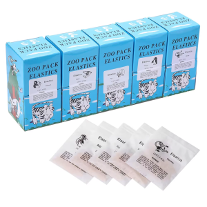 5000pcs  Zoo Pack Elastics 3.5 / 5.0 / 6.5 OZ High-quality