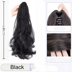 Ponytail wig for women big wave medium-length curly hair high ponytail clip wig braid simulation fluffy fake ponytail net celebrity
