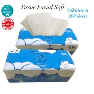 (BISA COD) PROMO PROMO Tissue Facial Soft Yukinawa 200sheets 2Ply / Tisu Pack Wajah / Tissue Saku / Tissue Murah / Tissue Wajah Halus
