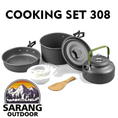 Nesting Cooking set DS 308 Alat Masak Outdoor DS308