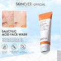 SKINEVER Salicylic Acid Refreshing Facial Scrub Cleanser Gentle Exfoliating Oil Control Acne Treatment. 
