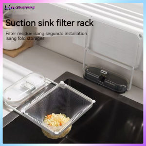 Sink Suction Cup Filter Rack Garbage Filter Bag LeftoversSink Strainer Bag Mesh Net Hanging