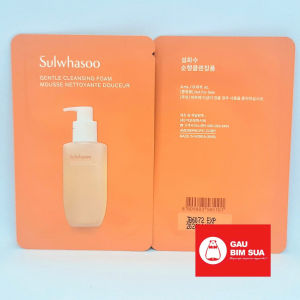 Sulwhasoo 4ml Sữa rửa mặt tạo bọt dịu nhẹ dưỡng ẩm da Sulwhasoo Gentle Cleansing Foam