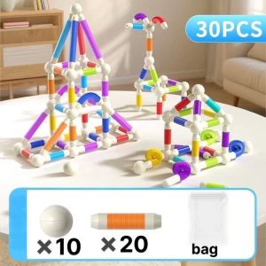 Magnetic Retractable Sticks Toy Building Blocks Educational Magnetic Stick Toys for Kids