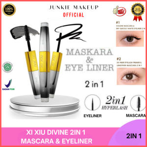 𝗝𝗨𝗡𝗞𝗜𝗘 𝗠𝗔𝗞𝗘𝗨𝗣 - Xi Xiu Mascara Waterproof Anti Air Xi Xiu 2In1 Mascara Dan Eyeliner