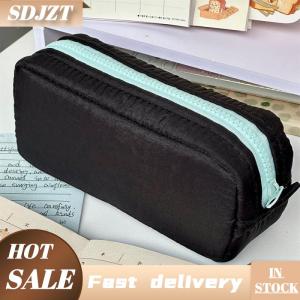 SDJZT Đơn Giản Rắn Màu Bút Túi Dây Kéo Thiết Kế Công Suất Lớn Bút Chì Trường Hợp Xách Tay Văn Phòng Phẩm Tổ Chức Văn Phòng Trở Lại Trường Học