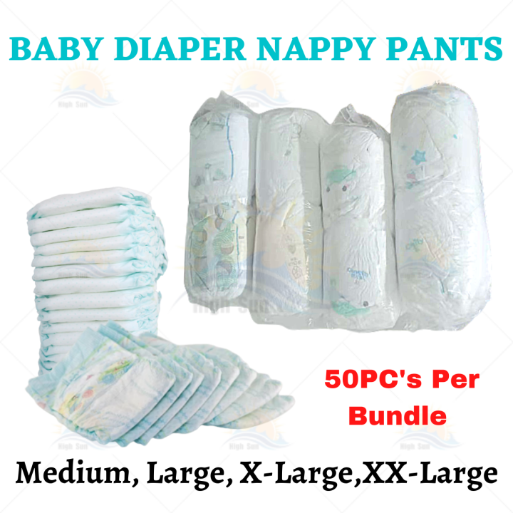 Assorted design Baby Diaper Pampers Diaper Baby Pants M/L/XL/XXL