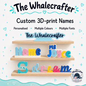 Custom 3D Print Name | Personalised Text Display for Desktop Room Wedding Decor & Gifts