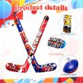 Deekin Set of 12 32 Inch Inflatable Hockey Sticks Hockey Party Favors, 4 Trendy Style, Large Hockey Birthday Party Decorations Funny Blow Up Hockey Stick Sports Birthday Party Supplies. 