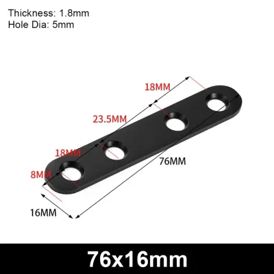 ZENO 1Pcs 90 Degree Angle Bracket Holes Fixed Stainless Steel Mending Plate L-shaped Corner Stand Furniture Hardware