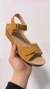 [Free Shipping] 2025 New Large Size Fish-Mouth Casual Sandals Popular Roman Style WomenS Outdoor Velcro Shoes