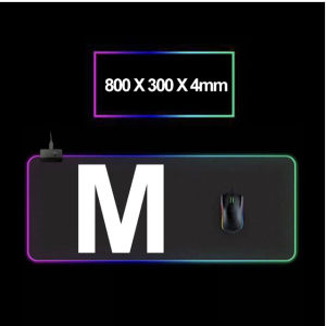 GMS-WT-5 RGB Colorful LED Lighting Light Gaming Mouse Pad MousePad Soft Large Computer Game Mousepad 800mm x 300mm x 4mm