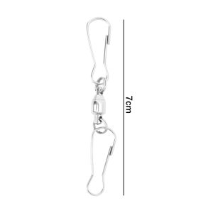 5pcs Stainless Steel 360° Rotating S-shaped Hooks for Flower Pot Bird Feeder Wind Chimes Hanger Outdoor Garden Pendant Decoration Accessories