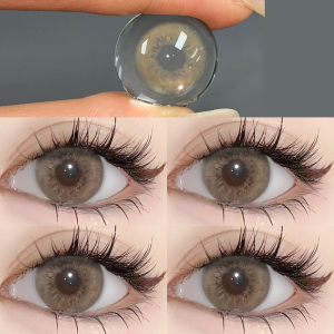 【65฿ ซื้อ1แถม3】มหกรรมลดใหญ่ เซ็ตตัวตึง รุ่นแฟชั่นขายดี เลนส์แฟชั่นสีชัด เลนส์ค่าสายตาปกติ-Brown/Black/Grey/Blue-14.0~14.5mm Monthly Replace