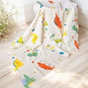 Khăn Tắm Vải Xô 6 Lớp Cao Cấp Cho Bé 105x105cm Mềm Mại Thấm Hút Tốt Thoáng Khí Họa Tiết Đáng Yêu Không Xù Không Xổ Lông Dùng Cho Bé Sơ Sinh tới 5 Tuổi