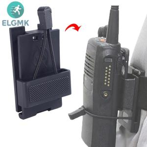 ELGMK ที่แขวนเข็มขัดสำหรับกลางแจ้งขนาดเล็ก ที่แขวนเข็มขัดอินเตอร์คอมสากลคลิปหนีบเอว