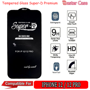 Tempered Glass iPhone 12 Pro Full Cover Super D