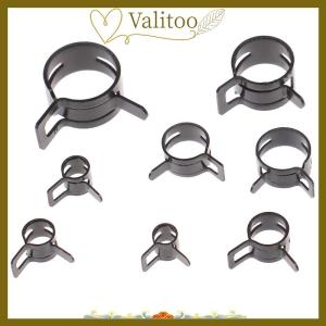 [Valitoo] 10Pcs Hose Clamps Fuel Hose Line Water Pipe Clamp Hoops Air Tube Fastener Spring Clips Diameter 6mm 7mm 8mm 10mm 12mm 14mm 16mm 20mm