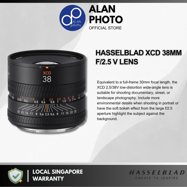 Hasselblad XCD 38mm F2.5 V Lens [XCD 2,5/38V] | Lazada Singapore
