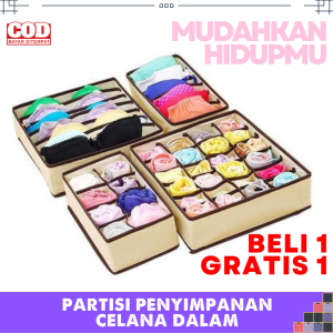 Tempat Celana Dalam Partisi Underware Serbaguna BELI 1 GRATIS 1 COD
