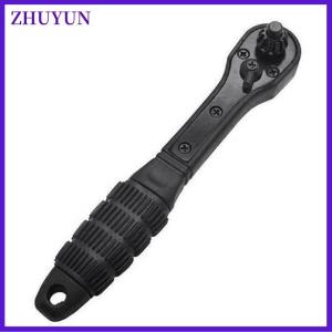 ZHUYUN 2 in 1 Drill Chuck Ratchet Spanner Two-way Quick Ratchet Two-ended