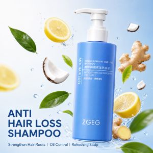 ZGEG Ginger Shampoo 400ml – Nourishing Hair Growth Oil Control & Fluffy Anti-Dandruff for Men Women