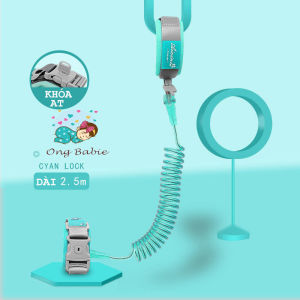 Dây đai chống lạc cho bé Dây dắt trẻ em đi dạo lõi thép Có khóa an toàn
