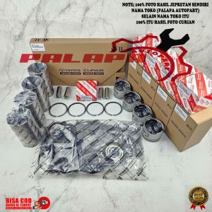 1PAKET KOMPLIT PAKING FULL SET + PISTON + RING PISTON + LINER TOYOTA KIJANG 2L DIESEL DISEL 1SET