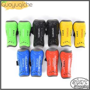 【Guoyuqiche】 1 Pair Kids Child Soft Football Shin Pads Soccer Guards Leg Skin Guard Protector