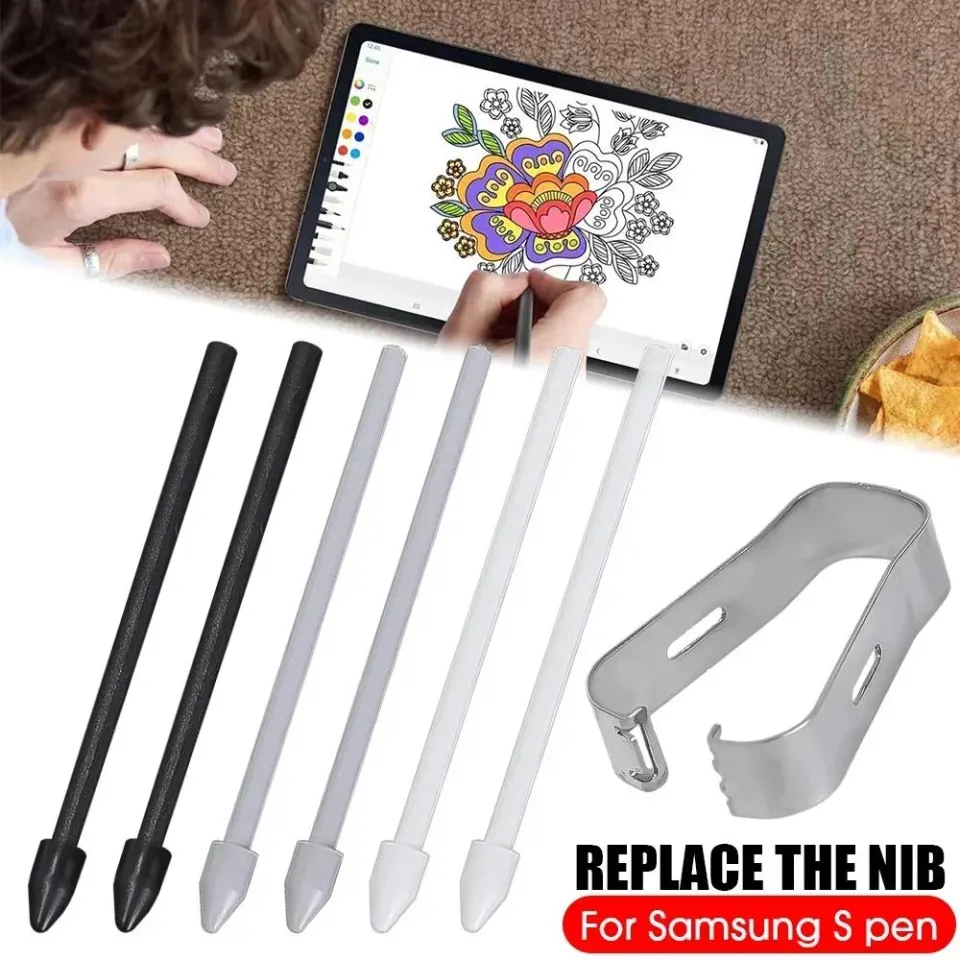 3Sets For Samsung Galaxy Tab S6 S7 S21 S22 S23 S24 Note 10 20 S Pen SPen  Nibs Replacement Pencil Tips with Removal Tweezer Refill Set