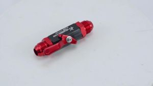 RYANSTAR AN6 Fuel Shut Off Valve 6AN Male Fitting Anodized Aluminum    AN6 fuel shut off valve with 6AN male fittings anodized aluminum body for reliable fuel system control.