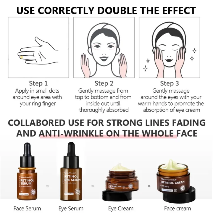 VIBRANT%20GLAMOUR%20Natural%20Retinol%20Sets%20Face%20Cream+Facial%20Serum+Retinol%20Toner+Retinol%20Lotion%20+%20Eye%20Cream%20+%20Eye%20Serum%20%7C%20Retinol%20VA%20Anti%20Aging%20Whitening%20Renewing%20Skin%20Hyaluronic%20Acid%20Reduce%20Fine%20Lines%20Wrinkles%206%20Pieces%20-%20Image%208