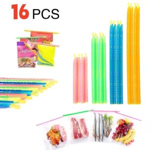 WANGCAI Packaging Sealer Stick Storage Sealer Clip Milk Powder Bag Snack Bag Clip Seal Storage Clips Multifunctional Moisture-proof Plastic Bags Sealer Kitchen