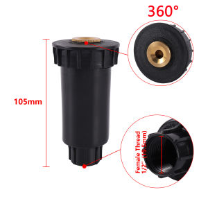 90180360 Degree Pop up Sprinklers Plastic Lawn Watering Sprinkler Head  Garden Spray Nozzle 1/2" Female Thread 1 Pc