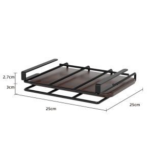 MLADEN Non-punching Kitchen Storage Rack Cutting Board Placement Pot Lid Storage Kitchen Cabinet Hanging Holder Under with Hook