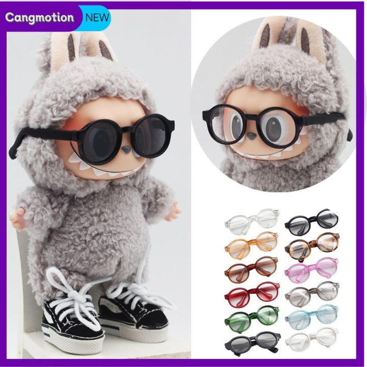 CANGMOTION Plastic Plush Labubu Doll Glasses 17cm Labubu
