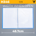 [SG SELLER] A4 File Organizer Stationery Transparent Loose Leaf Multi-Layer Waterproof Document Storage Folder Bag. 
