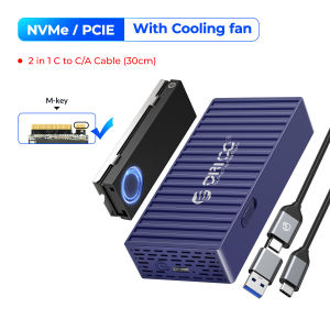 ORICO M.2 NVMe SSD Enclosure Container Design 10Gbps M2 SATA SSD Case USB3.1 Gen2 Type-C Output for Laptop Computer Accessories