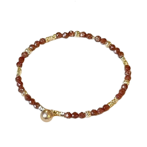 Stylish Healing Stone Bracelet for Women Adjustable Handmade Beaded Wristchain Accessories Everyday Wear