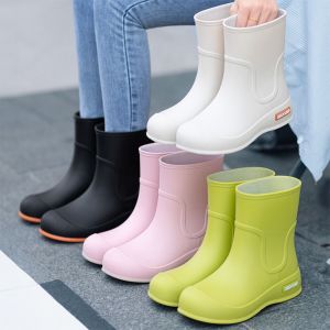 K10SEQ Nhẹ Giày đi mưa Chống trơn trượt Chống thấm nước Giày cao su chống thấm nước. Dễ dàng sử dụng Cổ ngắn đến mắt cá chân Giày đi vườn chống trượt Dành cho nam và nữ.