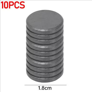 แผ่นแม่เหล็กรูบิเดียมทรงกลมขนาดเล็กแผ่นแม่เหล็ก50แผ่นแม่เหล็กสีดำตู้เย็นสติกเกอร์ไวท์บอร์ดสำนักงานบ้านตกแต่งโรงเรียนแบบทำมือ
