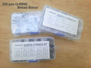 Karet Rubber O-Ring Seal Tightening Karet Sil HNBR NBR Anti Bocor 250pcs Hitam