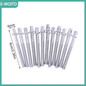 【E-WOITD】 12 cái trống căng thẳng que trống Lug bu lông mạnh mẽ trống vít 5 6mm W máy giặt trống Lug vít trống cho Jazz trống sửa chữa