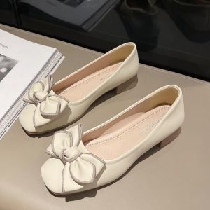 Free Shipping WomenS Flat Shoes 2026 Spring New Collection Perfect With Skirts Small Leather Shoes Shallow Toe Soft Sole Suitable For Women